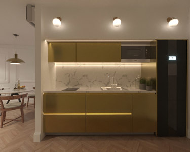 Well-equipped kitchen 